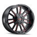 Mayhem APOLLO Gloss Black Milled Prism Red Wheel 1