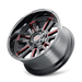 Mayhem APOLLO Gloss Black Milled Prism Red Wheel 3