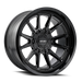 Mayhem 8116 Intrepid Gloss Black truck wheel front face view