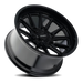 Mayhem 8116 Intrepid Gloss Black wheel angled three quarter view