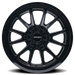 Mayhem 8116 Intrepid Gloss Black wheel profile view showing lip and spoke depth