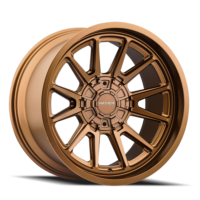 Mayhem 8116 INTREPID 20x10 Matte Bronze wheel front view