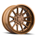 Mayhem 8116 INTREPID 20x10 Matte Bronze wheel front view