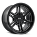 Mayhem 8117 Hermosa Gloss Black Milled truck wheel front face view