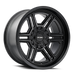 Mayhem 8117 Hermosa Matte Black truck wheel front face view