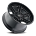 Mayhem 8117 Hermosa Matte Black wheel angled three quarter view