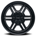 Mayhem 8117 Hermosa Matte Black wheel profile view showing lip and spoke depth