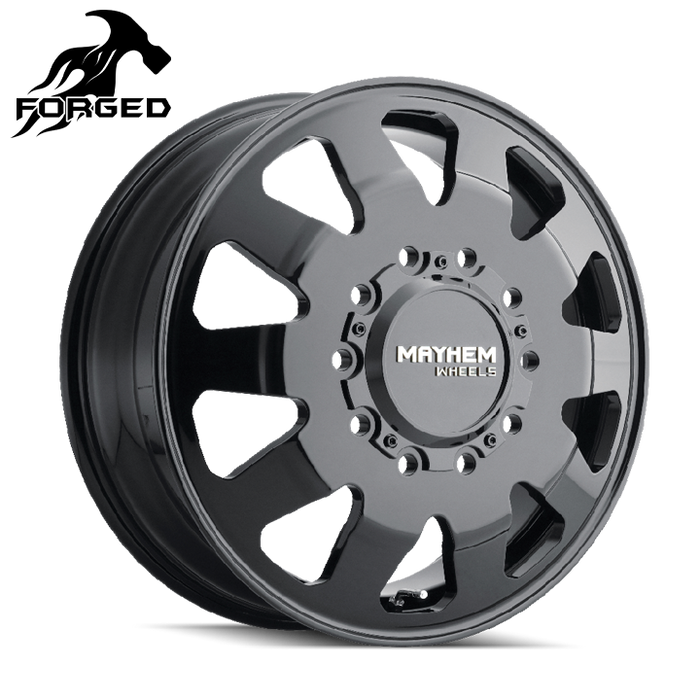Mayhem 8181 CHALLENGER Gloss Black wheel profile view showing 169mm offset