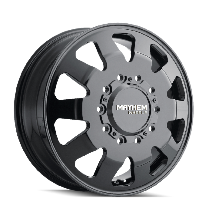 Mayhem 8181 CHALLENGER 22x8.25 Gloss Black wheel front view