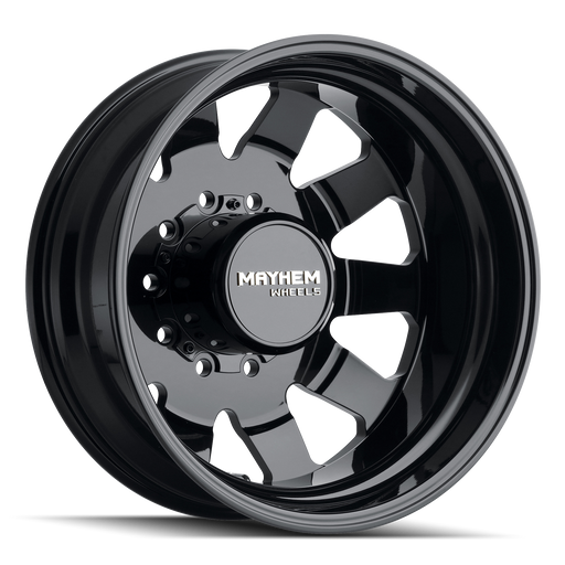 Mayhem 8181 CHALLENGER Gloss Black 22 inch wheel angled view