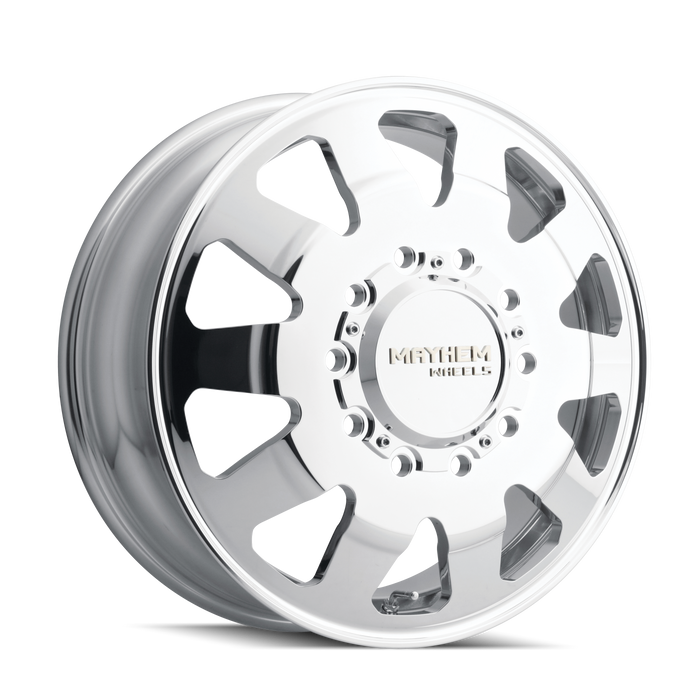 Mayhem 8181 CHALLENGER 22x8.25 Polished wheel front view