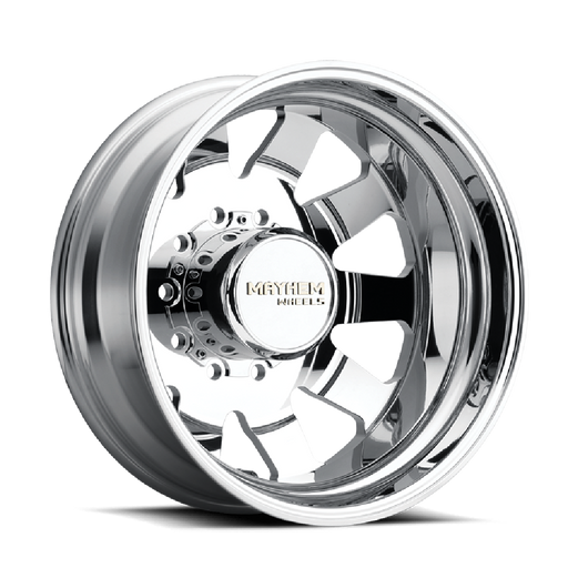 Mayhem 8181 CHALLENGER Polished 22 inch wheel angled view