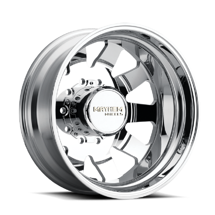 Mayhem 8181 CHALLENGER Polished 22 inch wheel angled view