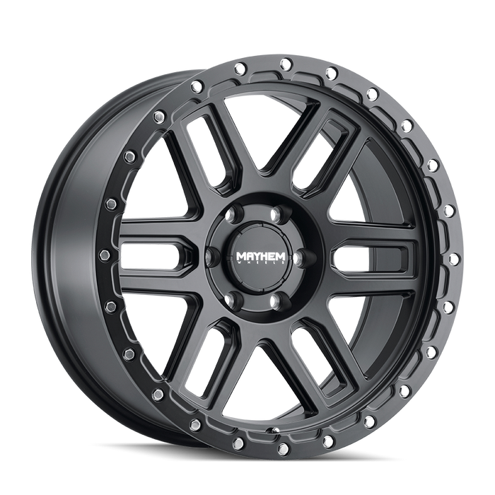 Mayhem 8304 DELTA 20x9 Matte Black wheel front view