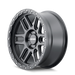 Mayhem 8304 DELTA Matte Black 20 inch wheel angled view