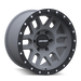 Mayhem 8304 DELTA 17x9 Matte Gunmetal wheel front view