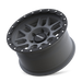 Mayhem 8304 DELTA Matte Gunmetal wheel profile view showing 0mm offset