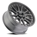 Mayhem 8305 Compass Satin Gunmetal wheel angled three quarter view