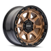 Mayhem 8306 Ridgeline Satin Bronze/Black Lip truck wheel front face view