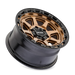 Mayhem 8306 Ridgeline Satin Bronze/Black Lip wheel profile view showing lip and spoke depth