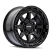 Mayhem 8306 Ridgeline Satin Black truck wheel front face view
