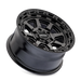 Mayhem 8306 Ridgeline Satin Black wheel angled three quarter view