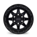 Mayhem 8306 Ridgeline Satin Black wheel profile view showing lip and spoke depth
