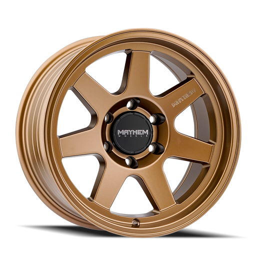 Mayhem 8307 Convoy Satin Bronze truck wheel front face view