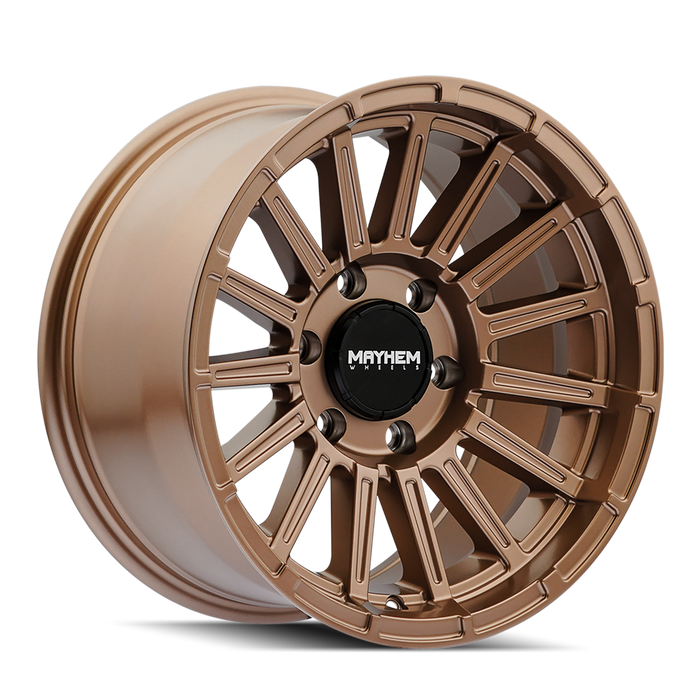 Mayhem 8309 GRANITE 17x9 Satin Bronze wheel front view