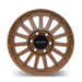 Mayhem 8309 GRANITE Satin Bronze wheel profile view showing 0mm offset