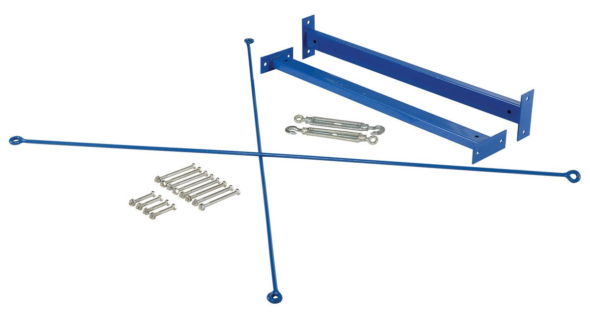 Vestil MB-C-8-36 Steel Medium Duty Cantilever Brace Set 36 in. x 35 in. x 6 in. Blue