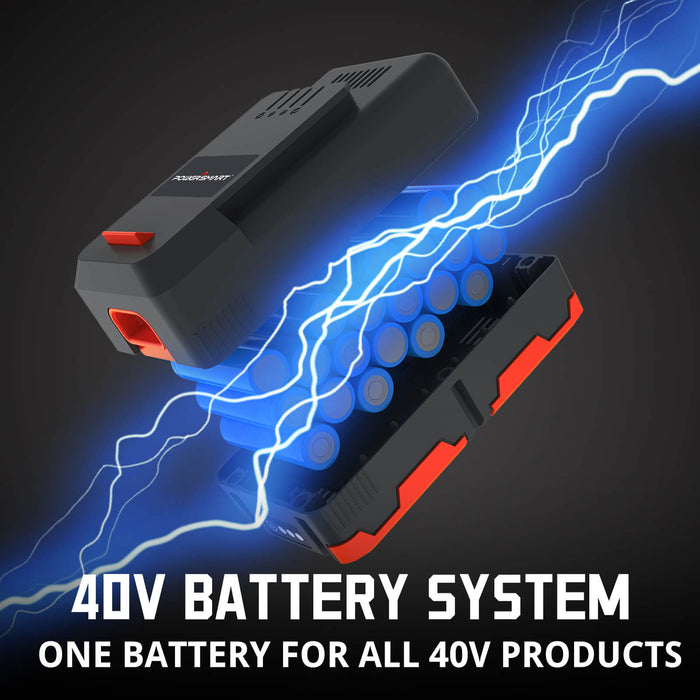 PowerSmart 40V 17'' Cordless Lawn Mower & 40V Leaf Blower Combo Kit MB2480C