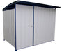 Vestil MDS-96-DR Steel Multi Duty Shed with Front Doors 95-1/2 in. x 120 in. x 90-1/16 in. Blue/White