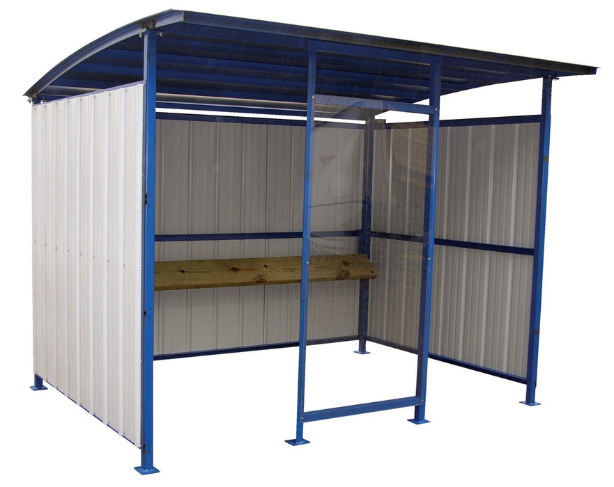 Vestil MDS-96-SM Steel Multi Duty Smokers Shelter 95-1/2 in. x 120 in. x 90-1/16 in. Blue/White