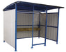 Vestil MDS-96-SM Steel Multi Duty Smokers Shelter 95-1/2 in. x 120 in. x 90-1/16 in. Blue/White