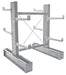 Vestil MDU-C-6-36-G-SET Galvanized Medium Duty Double Sided Cantilever Rack Set 36 in. Arms 16,400 lb. Capacity Silver