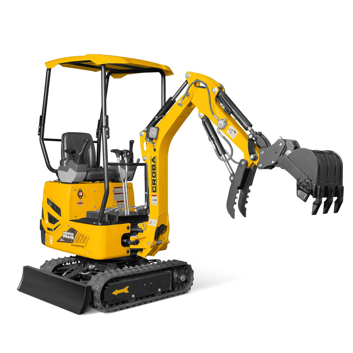 Mini Compact Excavator B&S VANGUARD 408cc 14hp Engine,  65.7" Max. Digging Depth,  2370 LBS Operating Weight,  MEC10
