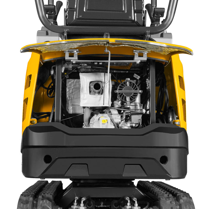 Mini Compact Excavator B&S VANGUARD 408cc 14hp Engine,  65.7" Max. Digging Depth,  2370 LBS Operating Weight,  MEC10