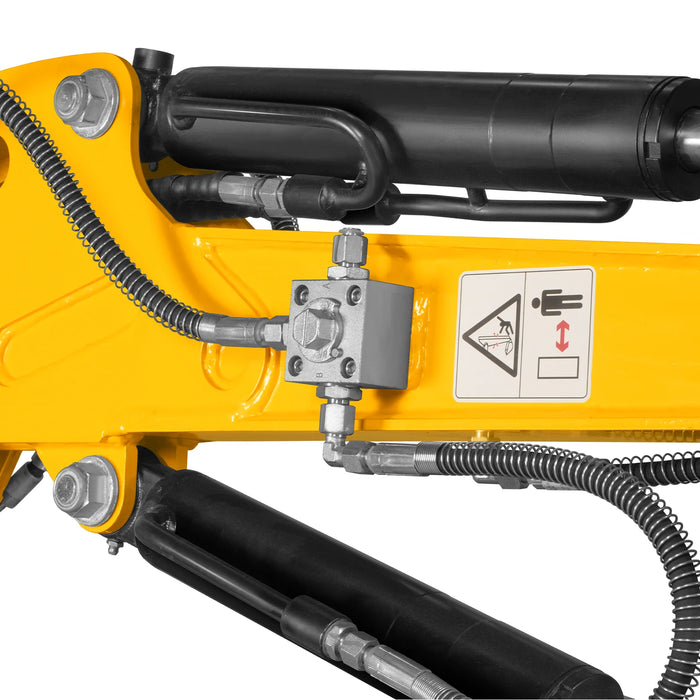 Mini Compact Excavator B&S VANGUARD 408cc 14hp Engine,  65.7" Max. Digging Depth,  2370 LBS Operating Weight,  MEC10