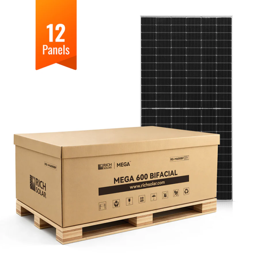 MEGA 600W BIFACIAL Bifacial Premium Grid-tie or Off-grid