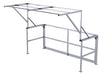 Vestil MEZZ-200-DW-A Aluminum Double Wide Mezzanine Safety Gate 42-3/8 in. Handrail Height Silver