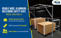 Vestil MEZZ-200-DW-A aluminum double wide mezzanine safety gate feature overview 2