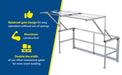 Vestil MEZZ-200-DW-A aluminum double wide mezzanine safety gate feature overview 1