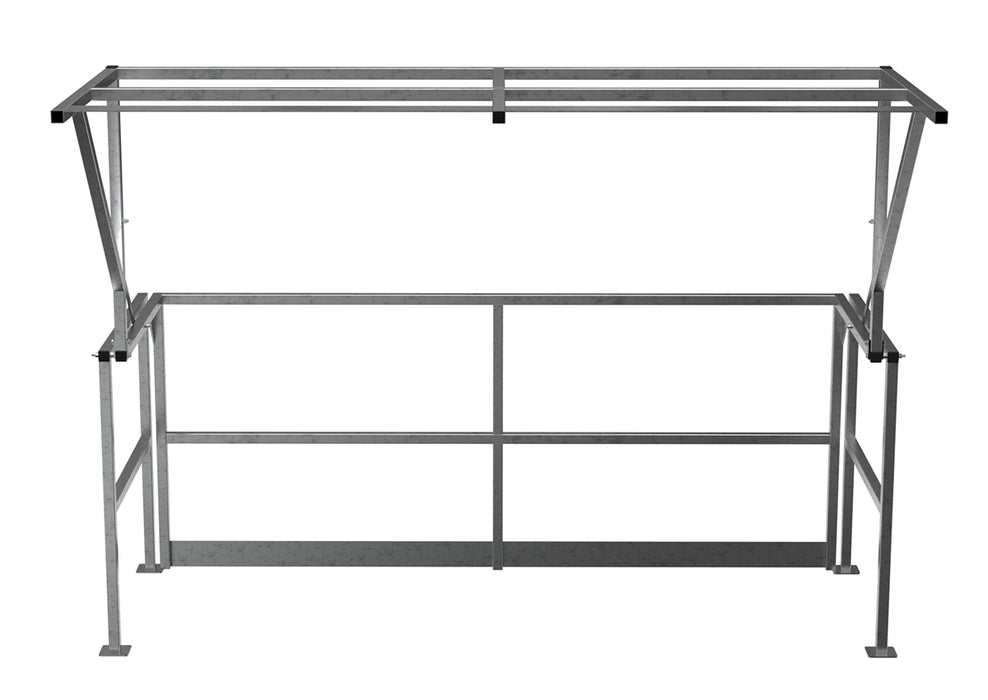 Vestil MEZZ-200-DW-SS stainless steel mezzanine safety double wide gate - view 3