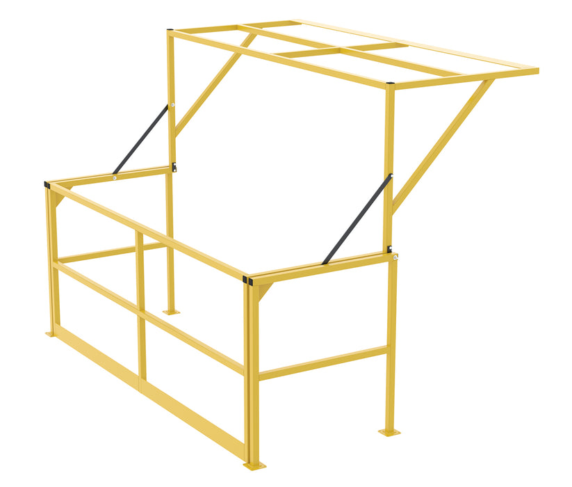 Vestil MEZZ-200-DW steel mezzanine safety double wide gate - view 2
