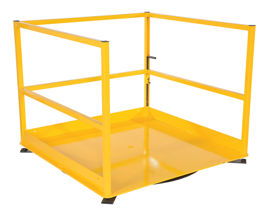 Vestil MEZZ-R5-4848 Steel Rotating Mezzanine Safety Gate System 53 in. x 53 in. x 42-3/16 in. 5,000 lb. Capacity Yellow