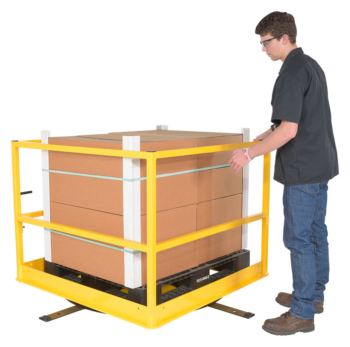 Vestil MEZZ-R5-4848 steel rotating mezzanine safety gate system - view 8