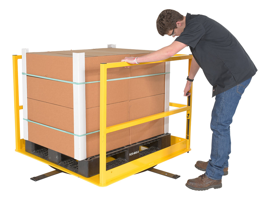 Vestil MEZZ-R5-4848 steel rotating mezzanine safety gate system - view 9