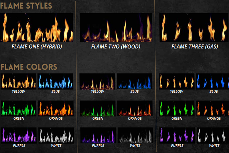 Modern Flames Orion Multi 100" Heliovision Virtual Multi-View Built-In Electric Fireplace Modern Flames