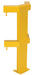 Vestil MG-CP-36-2 Steel Modular Guard System Corner Post 2 Rail 7-5/8 in. x 6 in. x 36 in. Yellow
